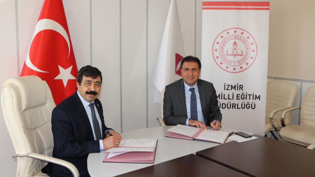İzmir İl Milli Eğitim Müdürlüğü ile İzmir Kâtip Çelebi Üniversitesi arasında 'Eğitimde İşbirliği Protokolü' İmzalandı