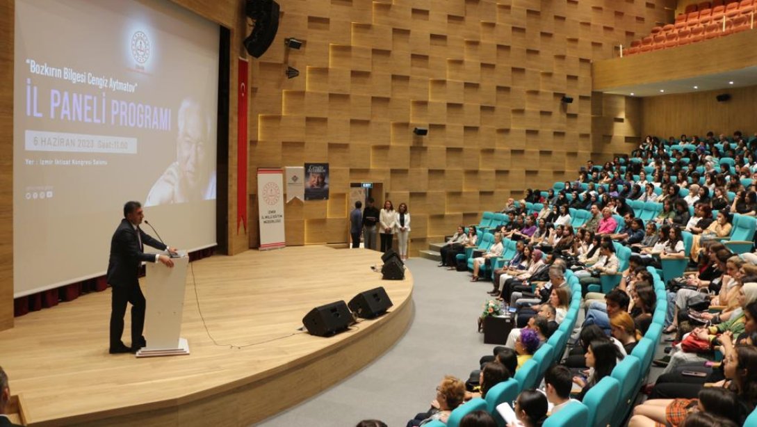  İzmir'in Anadolu Mektebi Öğrencileri Prof. Dr. Sami Güçlü'nün Katılımlarıyla Cengiz Aytmatov İzmir İl Panelini Gerçekleştirdi