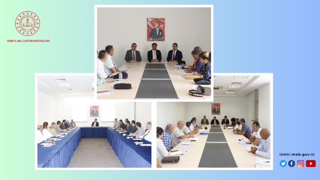 İzmir İl Milli Eğitim Müdürlüğünde Yıl Sonu Değerlendirme Toplantıları Gerçekleştirildi