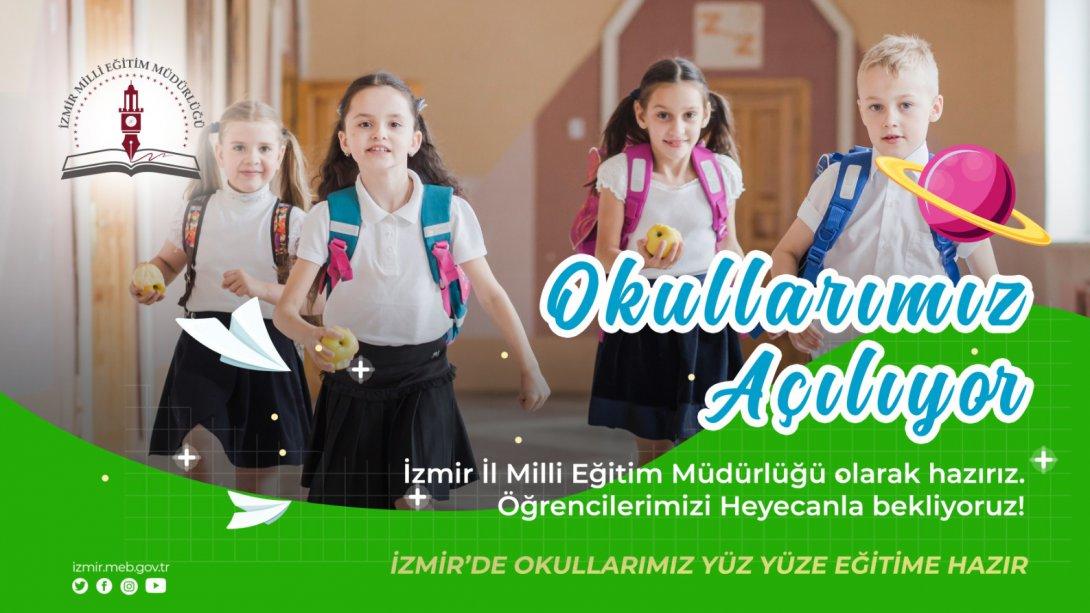 İzmir'de Okullar Yüz Yüze Eğitime Hazır
