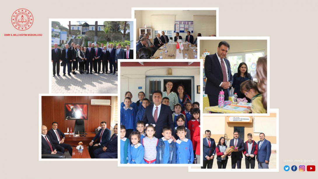 İzmir İl Milli Eğitim Müdürü Dr. Murat Mücahit Yentür Beydağ'da Kurum Ziyaretlerinde Bulundu, Eğitim Yöneticileri ile Bir Araya Geldi 