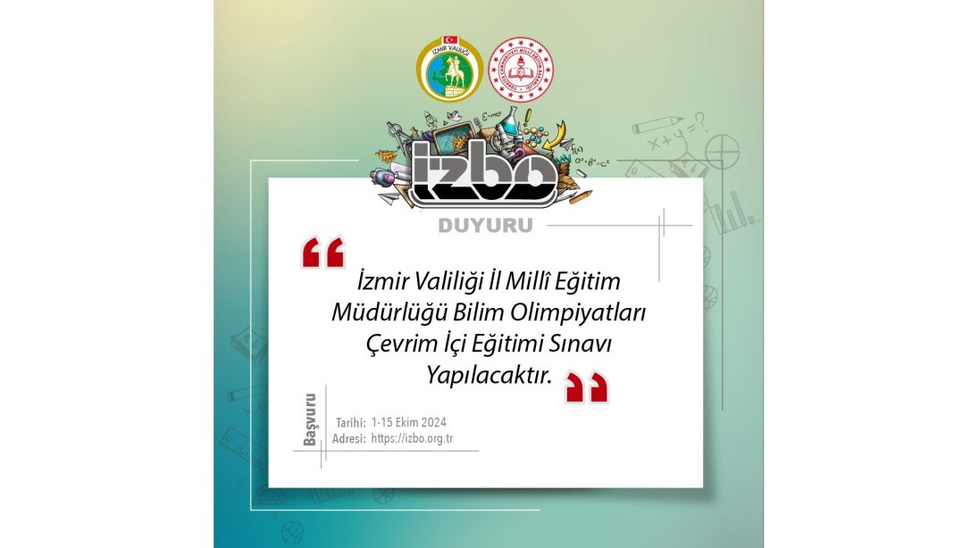 İzmir Bilim Olimpiyatları Çevrim İçi Eğitim Sınavı